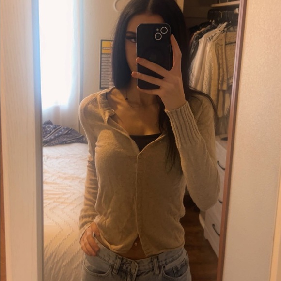 Arizona Jean Company Tan Knit Sweater - Picture 1 of 4